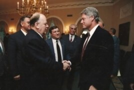 Станислав Шушкевич и Билл Клинтон