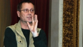 Журналист и правозащитник Сергей Дуванов. Алматы, 27 февраля 2014 года.