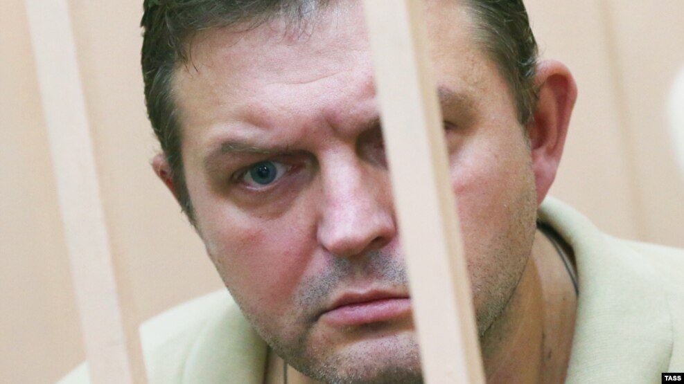 The former governor of the Kirov region, Nikita Belykh, attends a court hearing in Moscow in August.