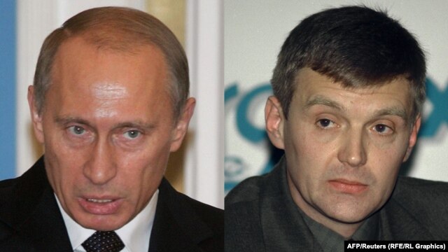 Россия. Владимир Путин и Александр Литвиненко. 