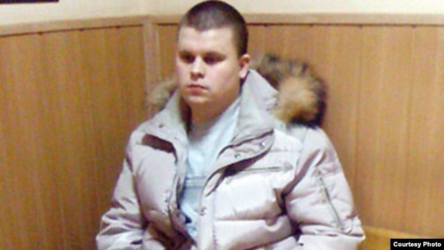 Moscow Police Sergeant Artem Charukhin, who admitted to forging a police report on the arrest of Ilya Yashin