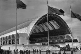 Павильон Механизации сельского хозяйства на ВСХВ, 1939 год.