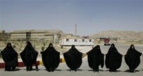 Students demonstrating in support of Iran's nuclear program at Isfahan in August 2005 (AFP)