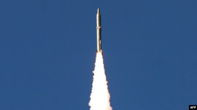 Ground-to-ground Sajil missile launches from an undisclosed location in Iran 