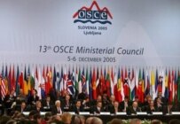 Ministers gathering in Ljubljana on 5 December (epa)