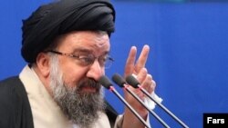 Senior Iranian cleric Ayatollah Ahmad Khatami has reacted angrily to remarks by Saudi Foreign Minister Prince Saud Al-Faisal.