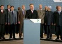 British Prime Minister Tony Blair yesterday making a statement on the London bombings