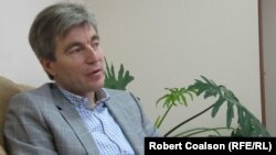 Moldovan Deputy Prime Minister Eugen Carpov in his office in Chisinau.