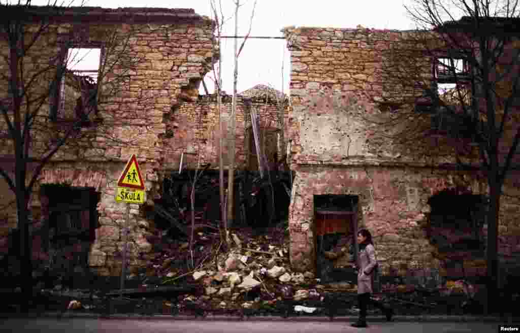 Elsewhere in Mostar, destruction from the 1992-95 war is still visible, as are the effects of postwar neglect.