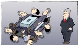 Karikatura Predraga Koraksića Coraxa