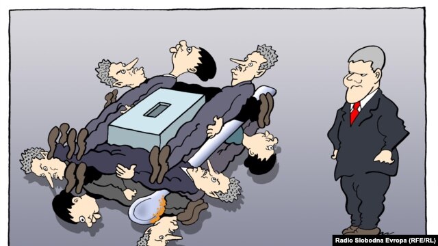 Karikatura Predraga Koraksića Coraxa