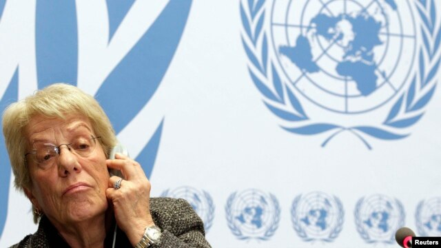 Carla del Ponte - hetuese e Kombeve të Bashkuara për konfliktin në Siri.
