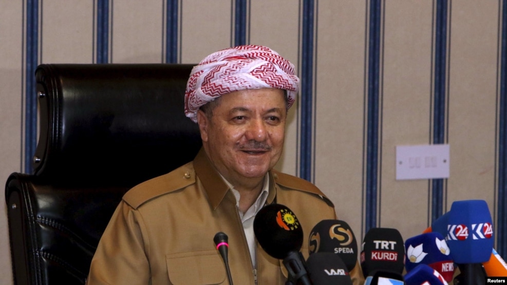Iraqi Kurdish leadert Masud Barzani (file photo)