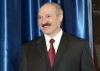 Alyaksandr Lukashenka smiles on election day (epa)