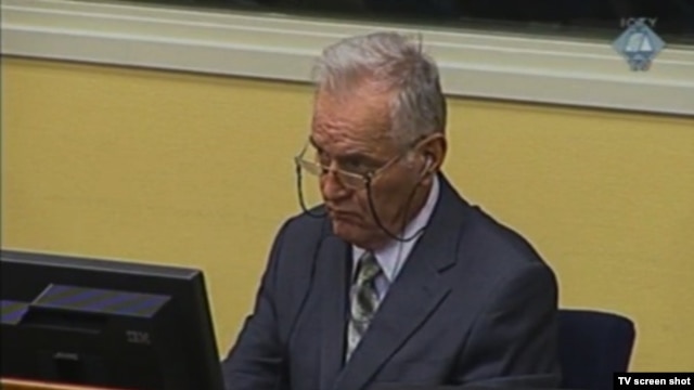 Ratko Mladić u Haškoj sudnici