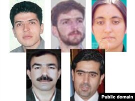 The five people executed by Iran on May 9