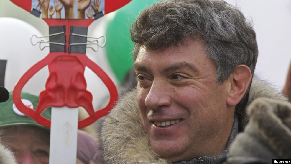 Russian opposition leader Boris Nemtsov was ginned down in Moscow in 2015 (file photo).