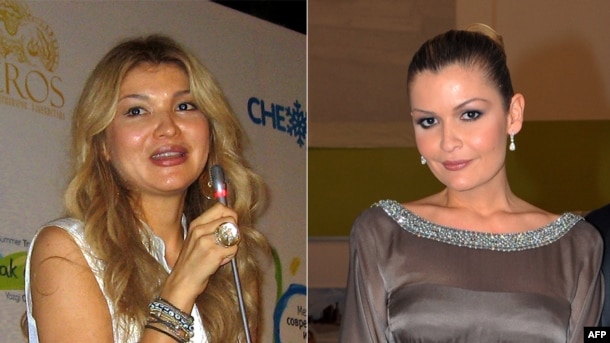 Гульнара (слева) и Лола Каримовы, дочери первого президента Узбекистана Ислама Каримова.
