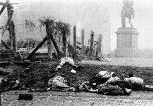 Bodies on a Budapest street after the suppression of the Hungarian Uprising (ITAR-TASS)