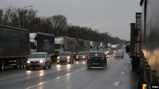 Протест дальнобойщиков в Белгороде