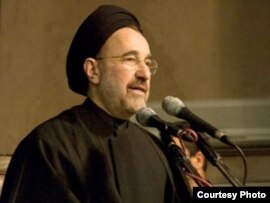Former Iranian President Mohammad Khatami was attacked by hard-liners during his speech the day before Ashura, in December.