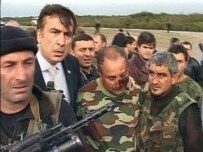 Saakashvili made an emergency visit to Ganmukhuri (AFP)