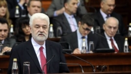 Mirko Cvetković u Skupštini za vreme dok je bio premijer, 2011.