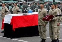 The coffin of an Austrian officer who was killed in Lebanon on July 25 while serving in the UN observation force (epa)