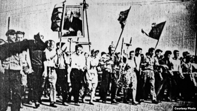 A demonstration in Novocherkassk in 1962