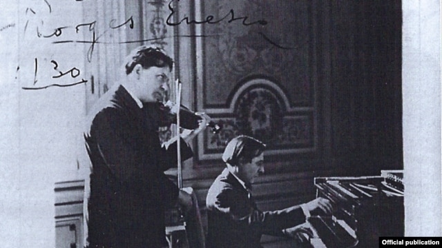 Alfred Cortot în duo George Enescu (Sursa: colecția Jean Cortot)