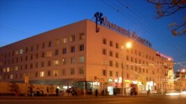 Так званы «Сіні дом» у цэнтры Віцебску, дзе меркавалі правесьці акцыю 19 сьнежня.