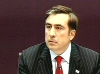 Mikheil Saakasvhili resigned as president to begin campaigning (AFP)
