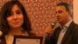 Vusala Alibayli and Huseynbala Salimov received their Media-Key 2011 awards in Baku on January 10. 