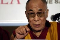 The Dalai Lama at Forum 2000 on October 10 (RFE/RL)