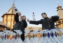 The opening of a vodka museum in Moscow in April (ITAR-TASS)