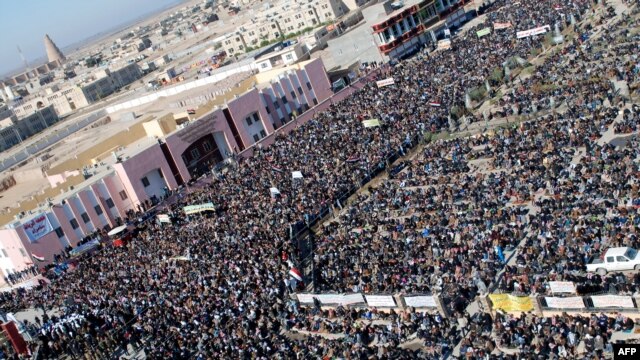 Irak: Demonstrata kundër qeverisë në qytetin e Samarra-së, 11Janar 2013