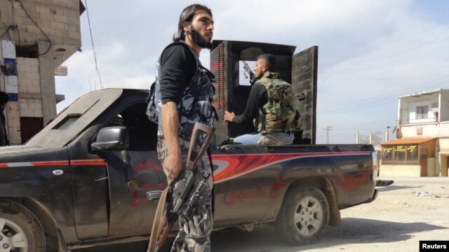 Members of the Free Syrian Army in Homs on February 28