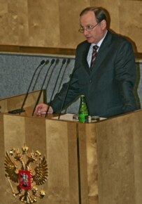 FSB Director Nikolai Patrushev, addressing the Russian State Duma in May 2005 (TASS)