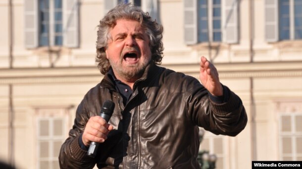 Beppe Grillo, an Italian comedian, actor, blogger, and head of the populist Five Star Movement.