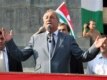 Abkhaz leader Sergei Bagapsh addresses the public in Sukhumi