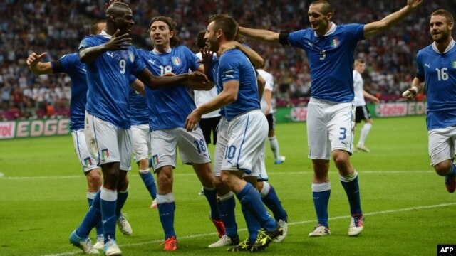 One of the games at issue involved Italy and its black striker, Mario Balotelli.