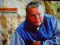 A television screen shot of hostage Rudolph Blechschmidt appealing for help (AFP)