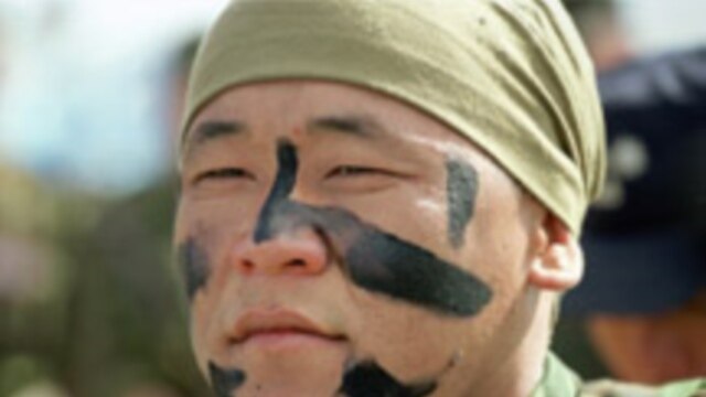 A soldier pictured during first joint SCO counterterrorism exercises in 2003 (ITAR-TASS)