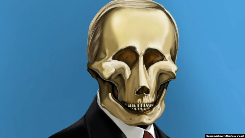 The Troller in Chief (cartoon by Azerbaijani artist Gunduz Aghayev)
