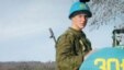 Georgia – Abkhazia / separatism – Russian peacekeeper in the village of Chuburkhindzhi, Gali District, Abkhazia, 23 December 2003. (Size: 220x155)