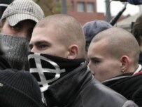 Young nationalists march in Moscow