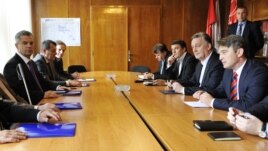 Sastanak predstavnika SDP BiH i SBB-a, Sarajevo, 1. jun 2012.