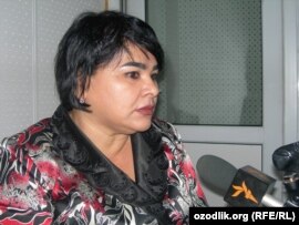 Vasila Inoyatova, head the human rights group Ezgulik