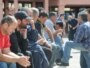 Sa protesta radnika nikšićke Željezare u septembru 2009. Foto: Savo Prelević