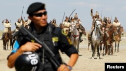 На церемонии открытия Армейских международных игр в Казахстане. Отар, 2 августа 2016 года.